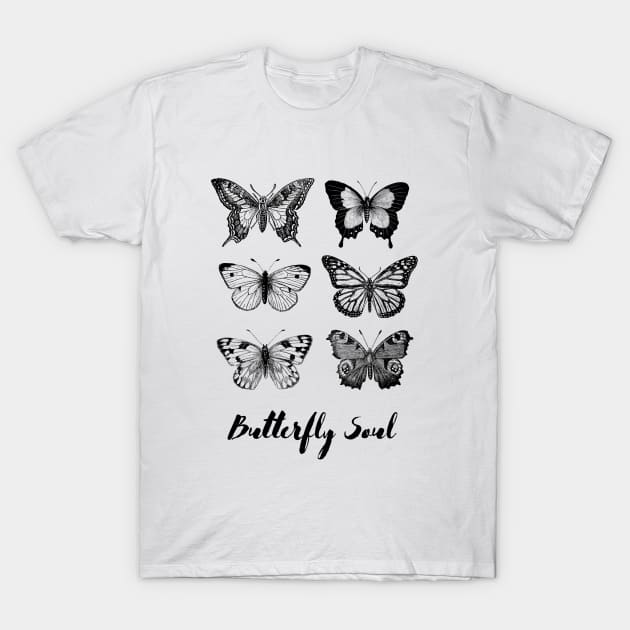 Butterfly Soul T-Shirt by moonsensitivesoul@gmail.com